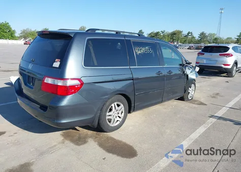 2006 Honda Odyssey Ex z USA, uszkodzony, nr VIN 5FNRL38466B402963